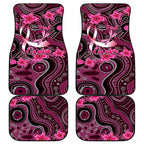 Breast Cancer Australian Aboriginal Car Mats I Wear Pink Because I Love My Cousin