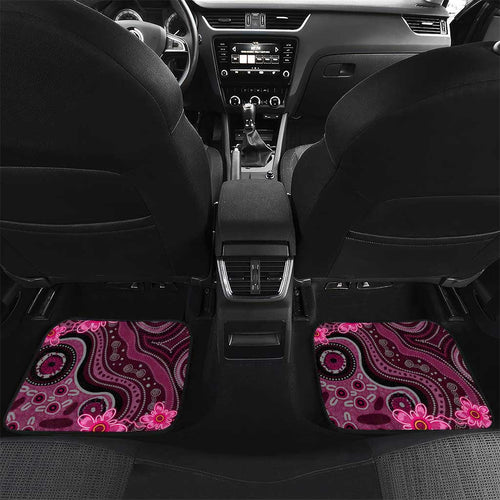 Breast Cancer Australian Aboriginal Car Mats I Wear Pink Because I Love My Cousin