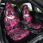 Breast Cancer Australian Aboriginal Car Seat Cover I Wear Pink Because I Love My Cousin