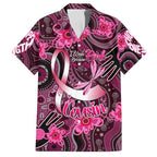 Breast Cancer Australian Aboriginal Family Matching Long Sleeve Bodycon Dress and Hawaiian Shirt I Wear Pink Because I Love My Cousin