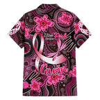 Breast Cancer Australian Aboriginal Family Matching Long Sleeve Bodycon Dress and Hawaiian Shirt I Wear Pink Because I Love My Cousin