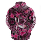 Breast Cancer Australian Aboriginal Hoodie I Wear Pink Because I Love My Cousin