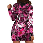 Breast Cancer Australian Aboriginal Hoodie Dress I Wear Pink Because I Love My Cousin
