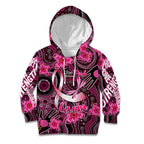 Breast Cancer Australian Aboriginal Kid Hoodie I Wear Pink Because I Love My Cousin
