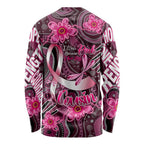 Breast Cancer Australian Aboriginal Long Sleeve Shirt I Wear Pink Because I Love My Cousin
