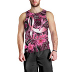 Breast Cancer Australian Aboriginal Men Tank Top I Wear Pink Because I Love My Cousin