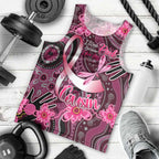 Breast Cancer Australian Aboriginal Men Tank Top I Wear Pink Because I Love My Cousin