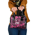 Breast Cancer Australian Aboriginal Shoulder Handbag I Wear Pink Because I Love My Cousin