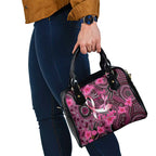 Breast Cancer Australian Aboriginal Shoulder Handbag I Wear Pink Because I Love My Cousin