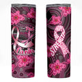 Breast Cancer Australian Aboriginal Skinny Tumbler I Wear Pink Because I Love My Cousin