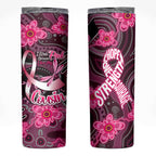 Breast Cancer Australian Aboriginal Skinny Tumbler I Wear Pink Because I Love My Cousin