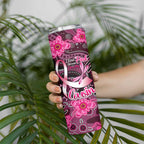Breast Cancer Australian Aboriginal Skinny Tumbler I Wear Pink Because I Love My Cousin