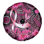 Breast Cancer Australian Aboriginal Spare Tire Cover I Wear Pink Because I Love My Cousin