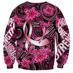 Breast Cancer Australian Aboriginal Sweatshirt I Wear Pink Because I Love My Cousin
