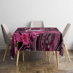 Breast Cancer Australian Aboriginal Tablecloth I Wear Pink Because I Love My Cousin