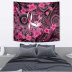 Breast Cancer Australian Aboriginal Tapestry I Wear Pink Because I Love My Cousin