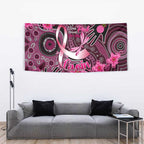 Breast Cancer Australian Aboriginal Tapestry I Wear Pink Because I Love My Cousin