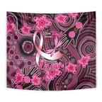 Breast Cancer Australian Aboriginal Tapestry I Wear Pink Because I Love My Cousin
