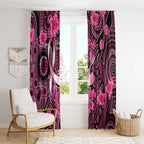 Breast Cancer Australian Aboriginal Window Curtain I Wear Pink Because I Love My Cousin