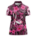 Breast Cancer Australian Aboriginal Women Polo Shirt I Wear Pink Because I Love My Cousin