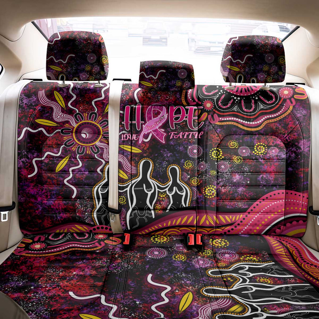 Breast Cancer Aboriginal Back Car Seat Cover Australian Indigenous Never Give Up - Faith Hope Love