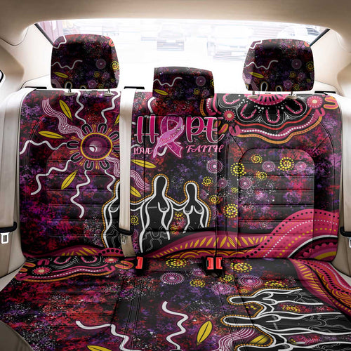 Breast Cancer Aboriginal Back Car Seat Cover Australian Indigenous Never Give Up - Faith Hope Love