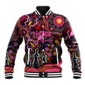Breast Cancer Aboriginal Baseball Jacket Australian Indigenous Never Give Up - Faith Hope Love