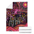 Breast Cancer Aboriginal Blanket Australian Indigenous Never Give Up - Faith Hope Love