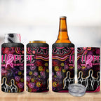 Breast Cancer Aboriginal 4 in 1 Can Cooler Tumbler Australian Indigenous Never Give Up - Faith Hope Love
