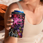 Breast Cancer Aboriginal 4 in 1 Can Cooler Tumbler Australian Indigenous Never Give Up - Faith Hope Love