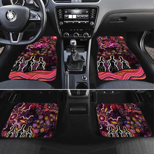 Breast Cancer Aboriginal Car Mats Australian Indigenous Never Give Up - Faith Hope Love