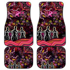 Breast Cancer Aboriginal Car Mats Australian Indigenous Never Give Up - Faith Hope Love