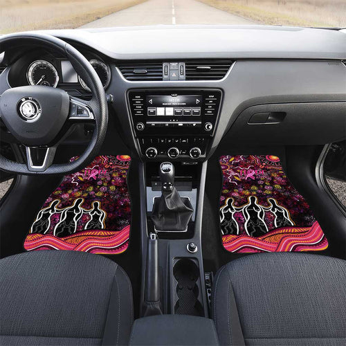 Breast Cancer Aboriginal Car Mats Australian Indigenous Never Give Up - Faith Hope Love
