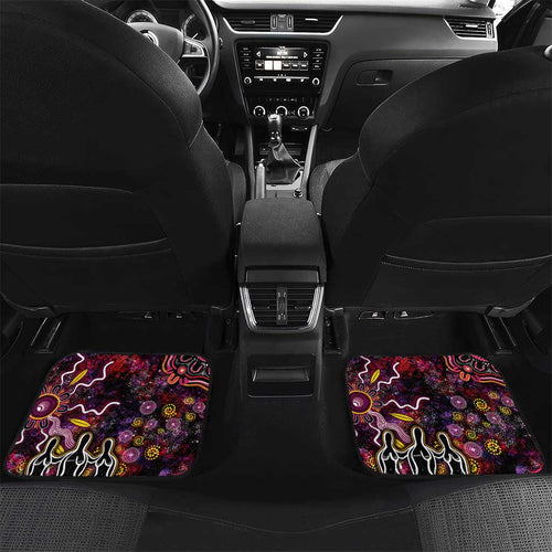Breast Cancer Aboriginal Car Mats Australian Indigenous Never Give Up - Faith Hope Love