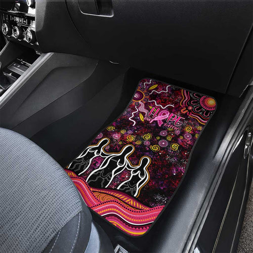 Breast Cancer Aboriginal Car Mats Australian Indigenous Never Give Up - Faith Hope Love