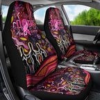 Breast Cancer Aboriginal Car Seat Cover Australian Indigenous Never Give Up - Faith Hope Love