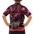 Breast Cancer Aboriginal Family Matching Long Sleeve Bodycon Dress and Hawaiian Shirt Australian Indigenous Never Give Up - Faith Hope Love