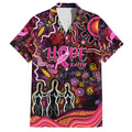 Breast Cancer Aboriginal Family Matching Long Sleeve Bodycon Dress and Hawaiian Shirt Australian Indigenous Never Give Up - Faith Hope Love