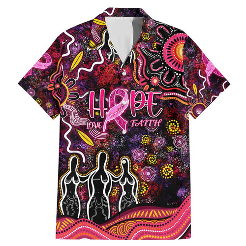 Breast Cancer Aboriginal Family Matching Mermaid Dress and Hawaiian Shirt Australian Indigenous Never Give Up - Faith Hope Love