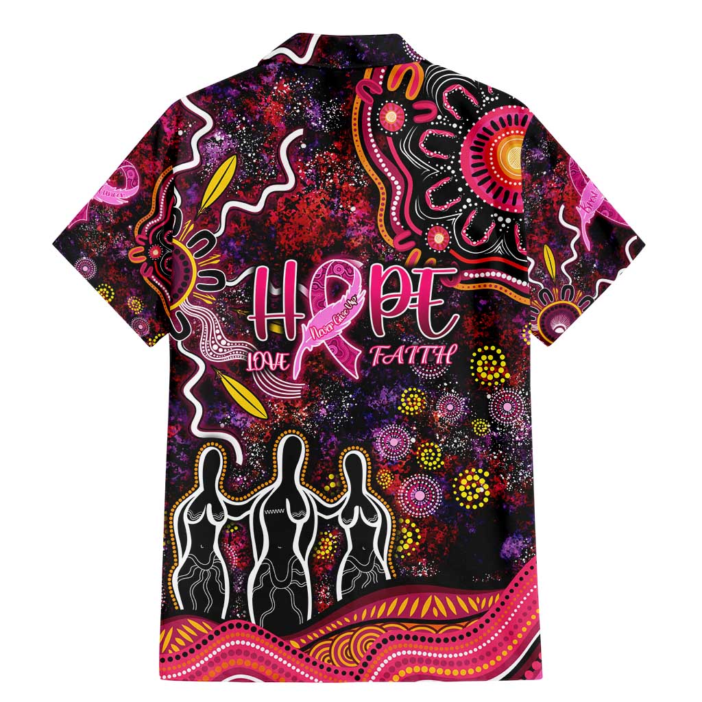 Breast Cancer Aboriginal Family Matching Mermaid Dress and Hawaiian Shirt Australian Indigenous Never Give Up - Faith Hope Love