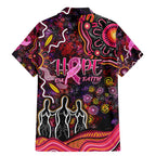 Breast Cancer Aboriginal Family Matching Mermaid Dress and Hawaiian Shirt Australian Indigenous Never Give Up - Faith Hope Love