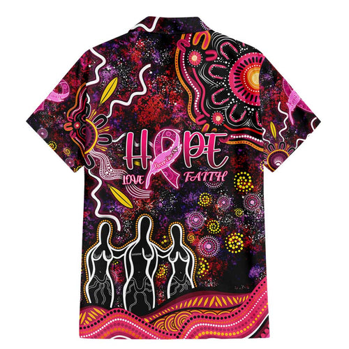 Breast Cancer Aboriginal Family Matching Mermaid Dress and Hawaiian Shirt Australian Indigenous Never Give Up - Faith Hope Love