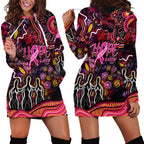 Breast Cancer Aboriginal Hoodie Dress Australian Indigenous Never Give Up - Faith Hope Love