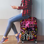 Breast Cancer Aboriginal Luggage Cover Australian Indigenous Never Give Up - Faith Hope Love