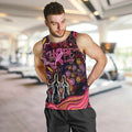 Breast Cancer Aboriginal Men Tank Top Australian Indigenous Never Give Up - Faith Hope Love