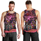 Breast Cancer Aboriginal Men Tank Top Australian Indigenous Never Give Up - Faith Hope Love
