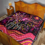 Breast Cancer Aboriginal Quilt Australian Indigenous Never Give Up - Faith Hope Love