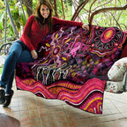 Breast Cancer Aboriginal Quilt Australian Indigenous Never Give Up - Faith Hope Love