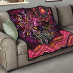 Breast Cancer Aboriginal Quilt Australian Indigenous Never Give Up - Faith Hope Love