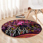 Breast Cancer Aboriginal Round Carpet Australian Indigenous Never Give Up - Faith Hope Love